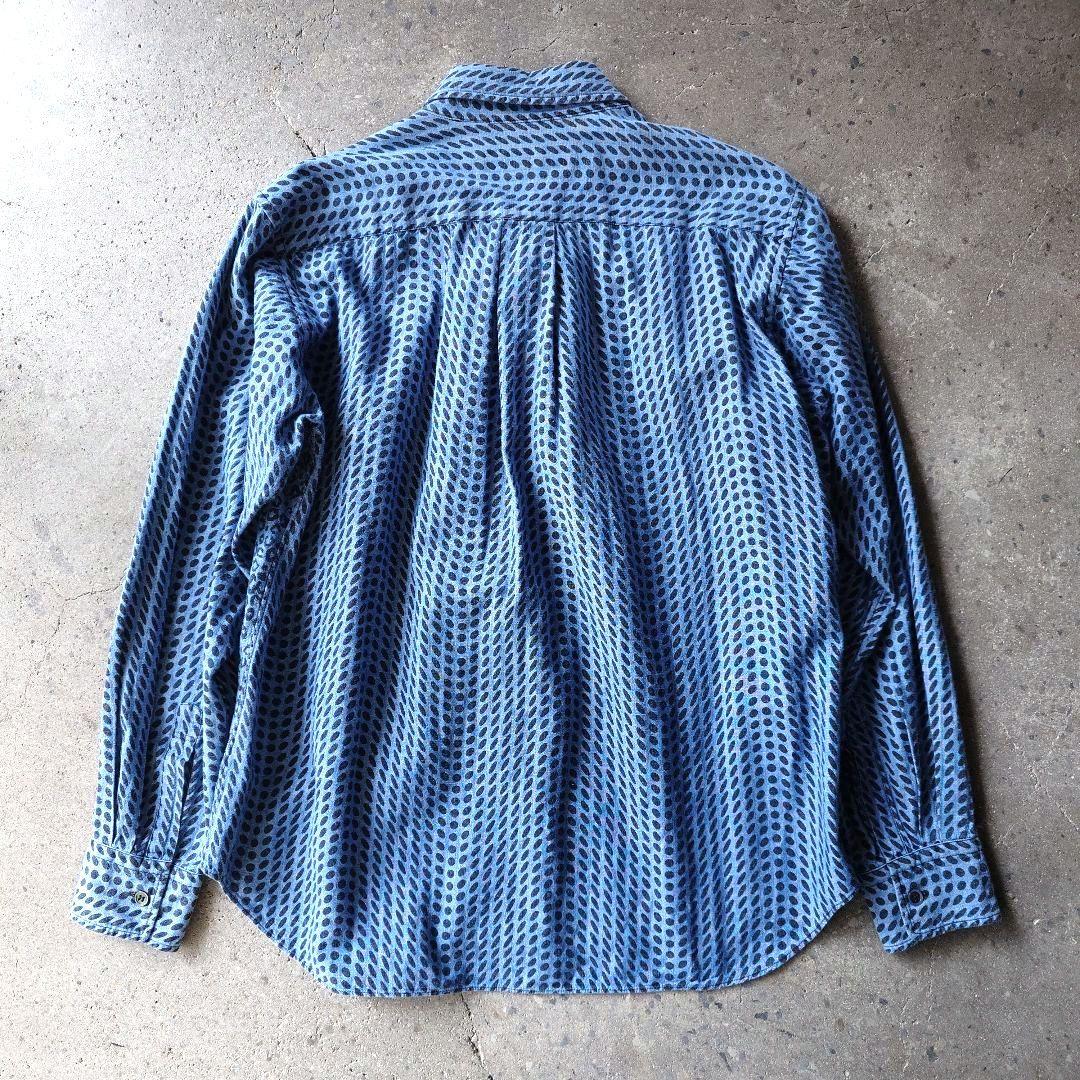 comme des garson denim leopard shirts xs AD2017