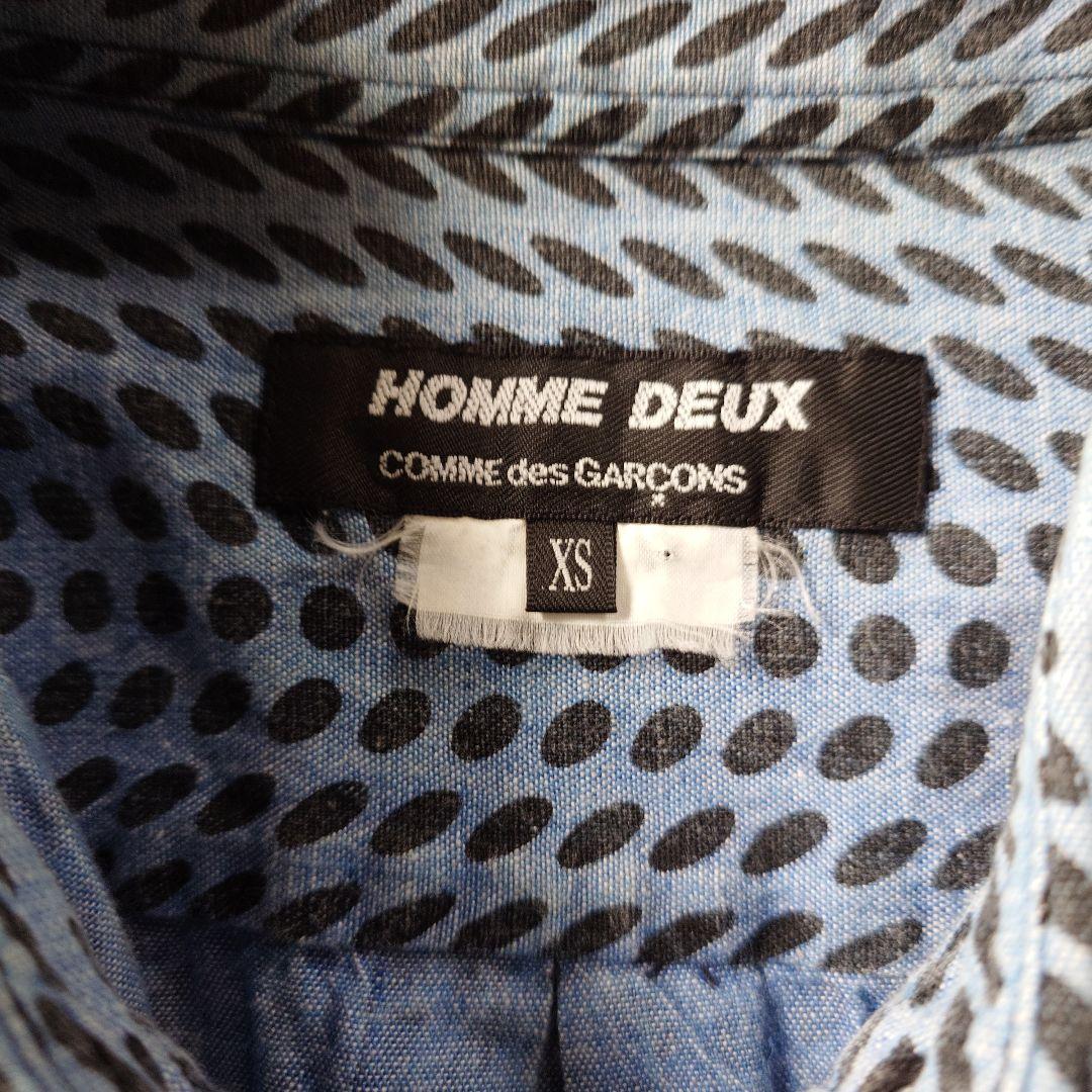 comme des garson denim leopard shirts xs AD2017