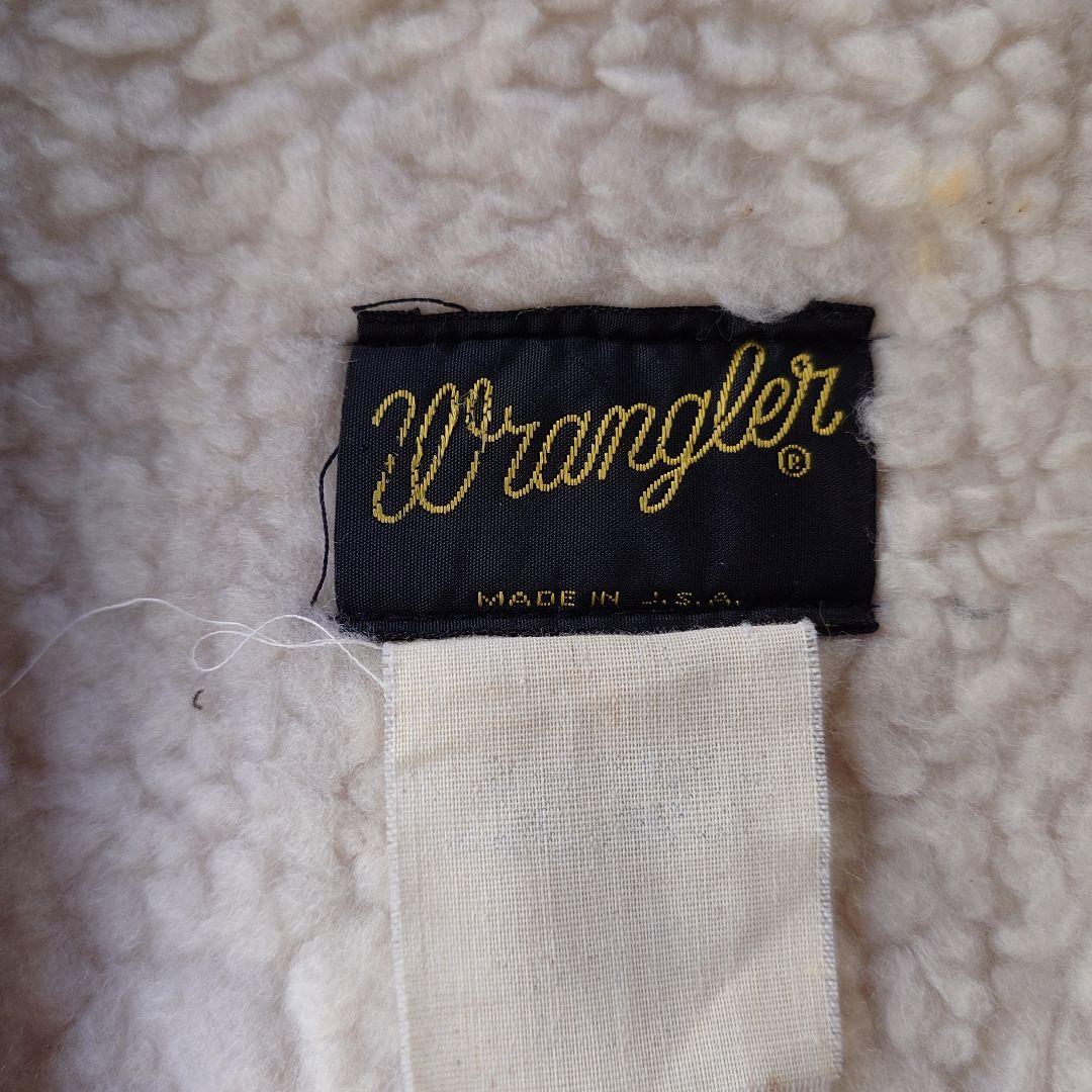 80's Wrangler cords boa vest 80年代　黒タグ　ラングラー　コーディロイ　ランチ　ベスト