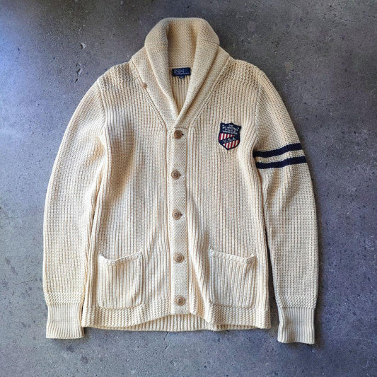 polo ralphlauren shwall wappen cardigan 160 ポロラルフローレン　レディース　ボーイズ　ショールカーディガン　160