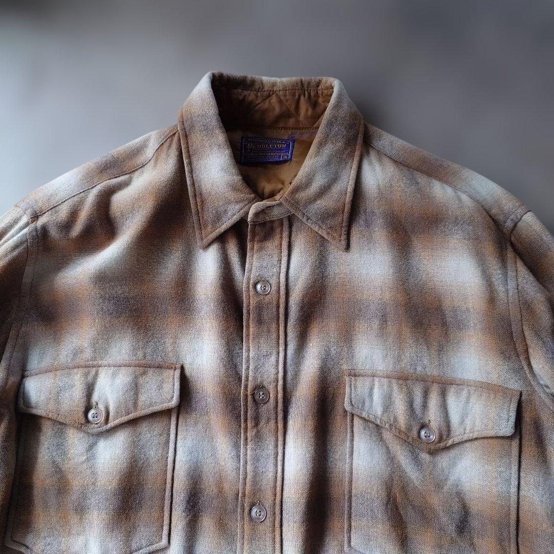50s PENDLETON ombre weatern shirts 16inch