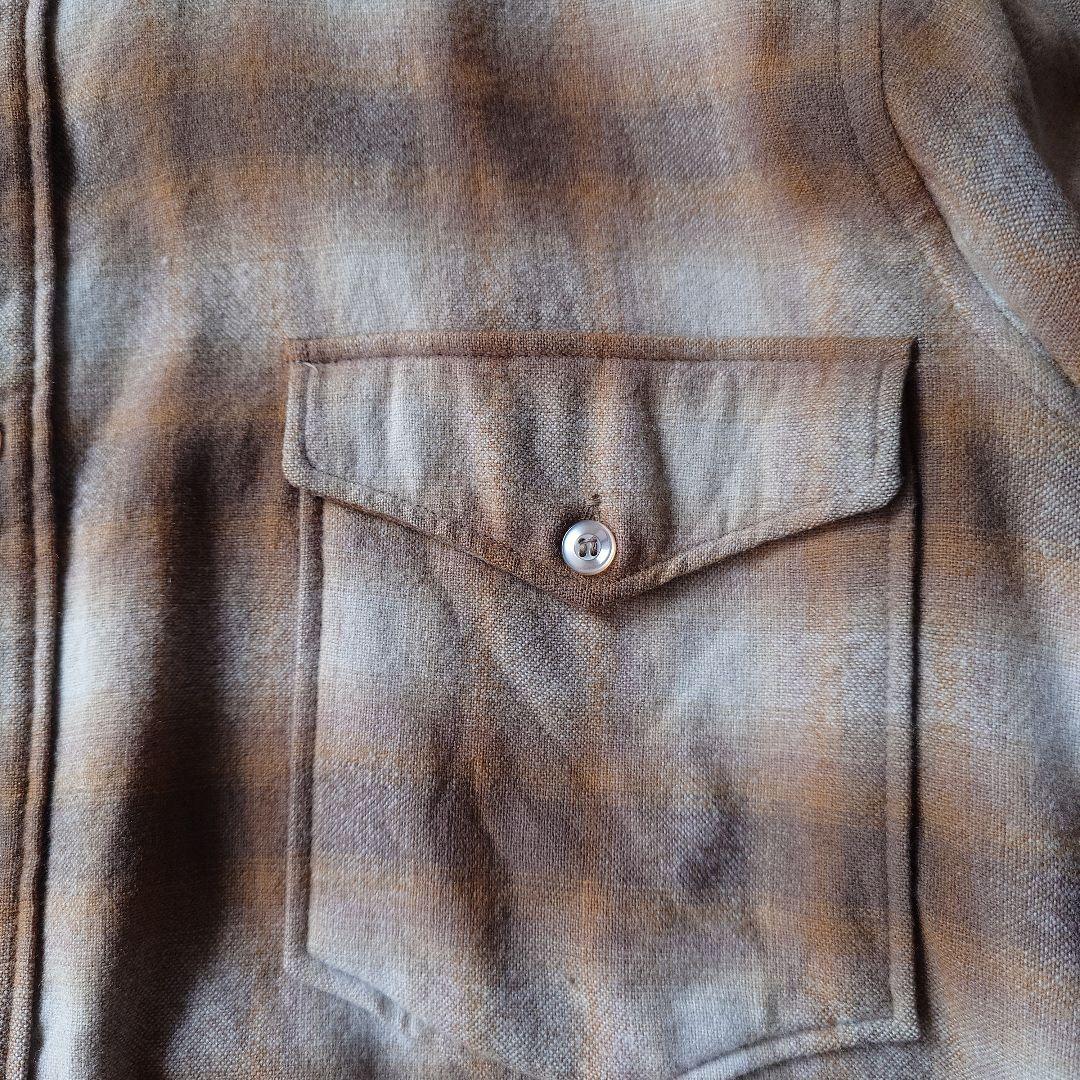 50s PENDLETON ombre weatern shirts 16inch