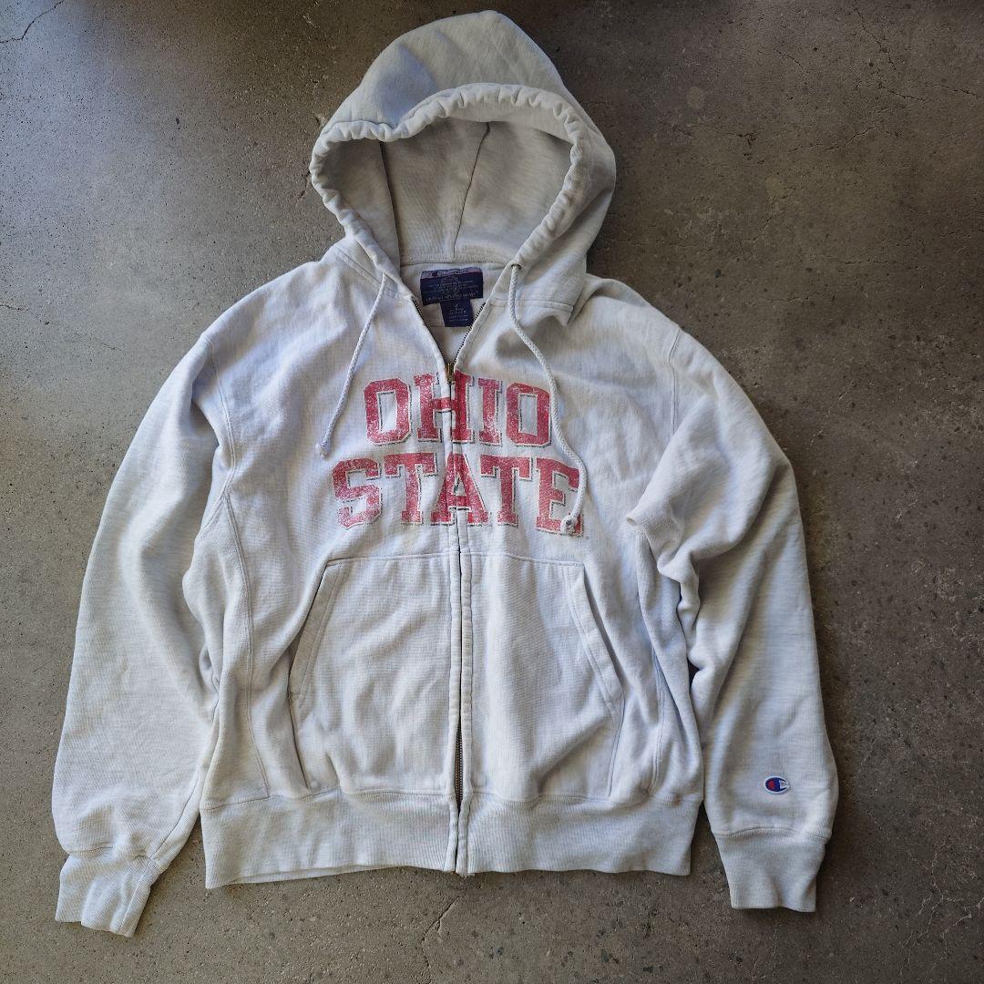 CHAMPION PREMUIM WEAVE zip up parka OHAIO