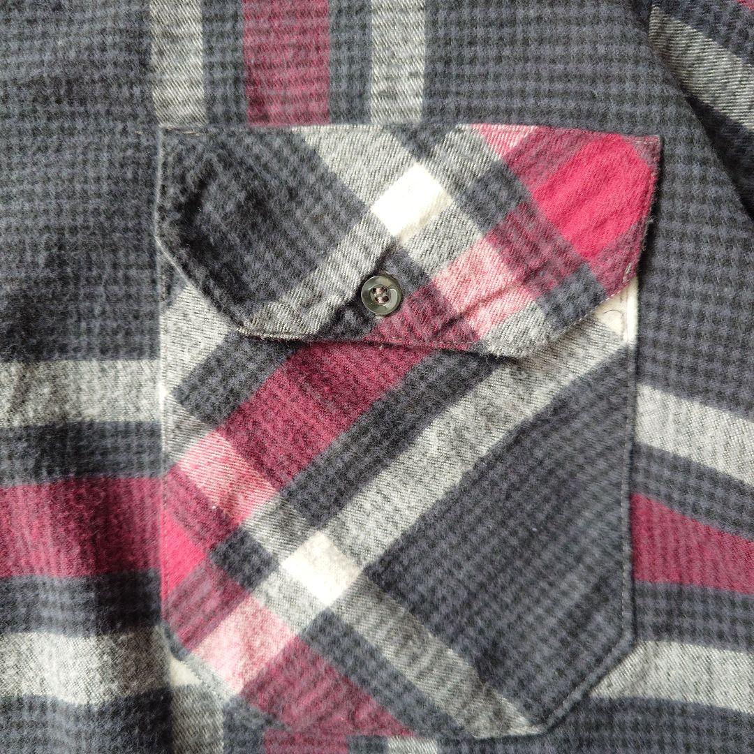 80s sears  check flannel shirts L