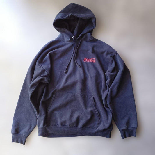 90s COCA COLA hoody sweat black L