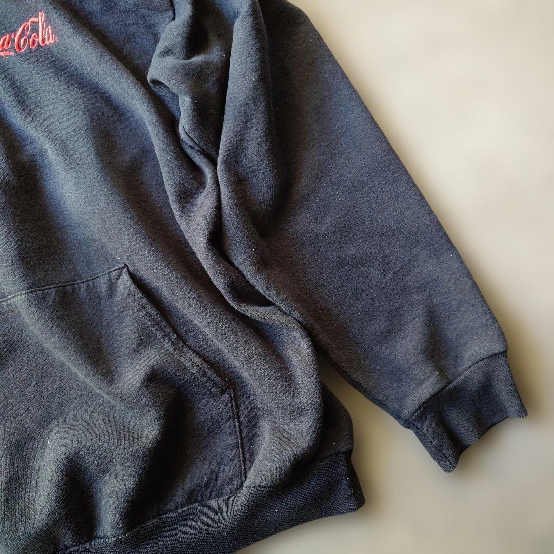 90s COCA COLA hoody sweat black L