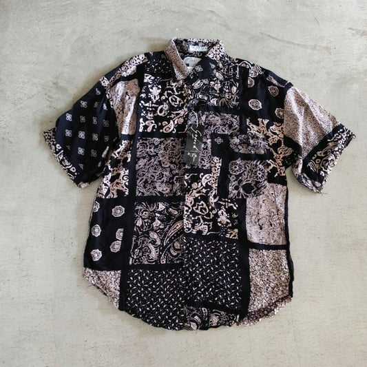 GOOUCH グーチ デッドストック シルクシャツ　バンダナ　柄シャツ