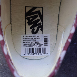 新品未使用　VANS US企画　9インチ　オーセンティック　フラワー