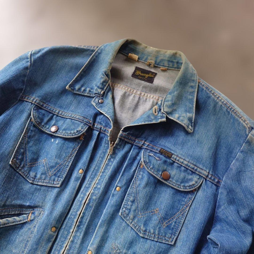 70s Wrangler 24MJZ　sz46 オリジナル ビンテージ デニムジャケット46