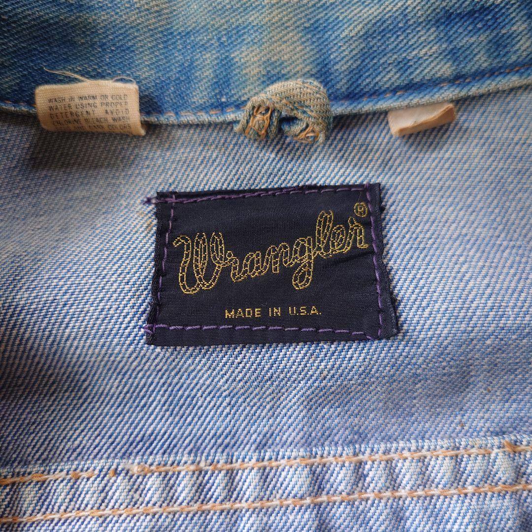 70s Wrangler 24MJZ　sz46 オリジナル ビンテージ デニムジャケット46