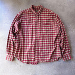 画像をギャラリービューアに読み込む, ORVIDS check nel shirts  ちび襟　チエック　ネルシャツ　XL
