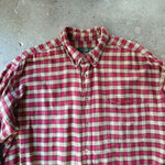 画像をギャラリービューアに読み込む, ORVIDS check nel shirts  ちび襟　チエック　ネルシャツ　XL
