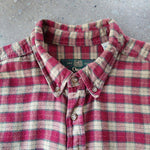 画像をギャラリービューアに読み込む, ORVIDS check nel shirts  ちび襟　チエック　ネルシャツ　XL
