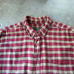 画像をギャラリービューアに読み込む, ORVIDS check nel shirts  ちび襟　チエック　ネルシャツ　XL
