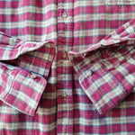 画像をギャラリービューアに読み込む, ORVIDS check nel shirts  ちび襟　チエック　ネルシャツ　XL

