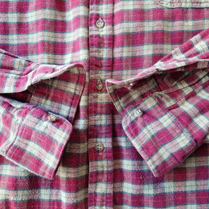 ORVIDS check nel shirts  ちび襟　チエック　ネルシャツ　XL