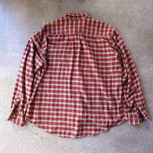 ORVIDS check nel shirts  ちび襟　チエック　ネルシャツ　XL