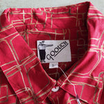 画像をギャラリービューアに読み込む, GOOUCH  Deadstock rayon ss shirts グーチ デッドストック レーヨン　半袖　柄シャツ　赤
