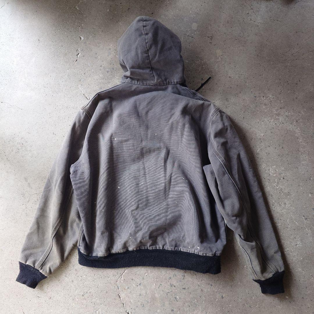 80s CARHARTT active zip up jacket black M