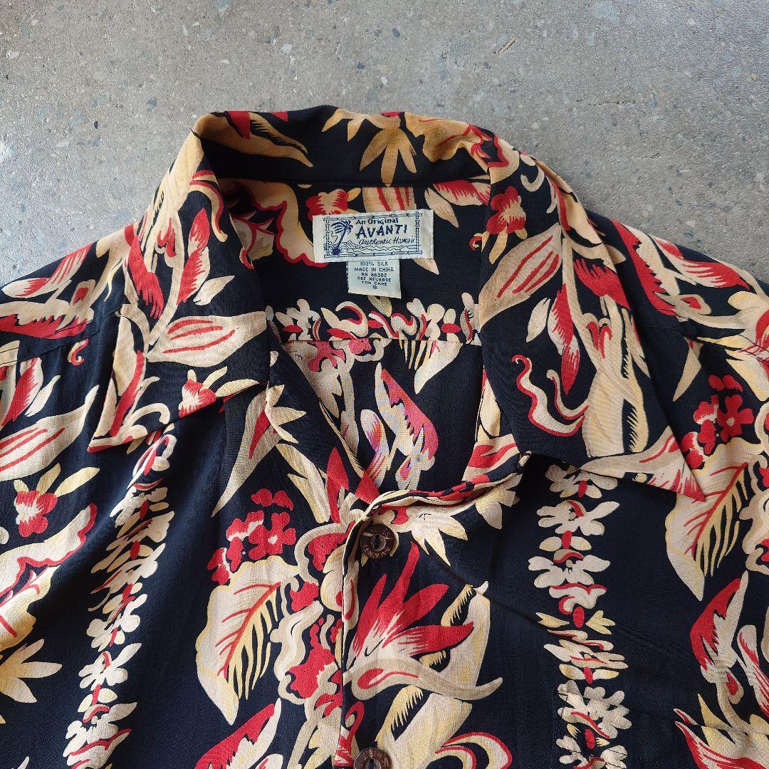 AVANTI slik aloha shirts S