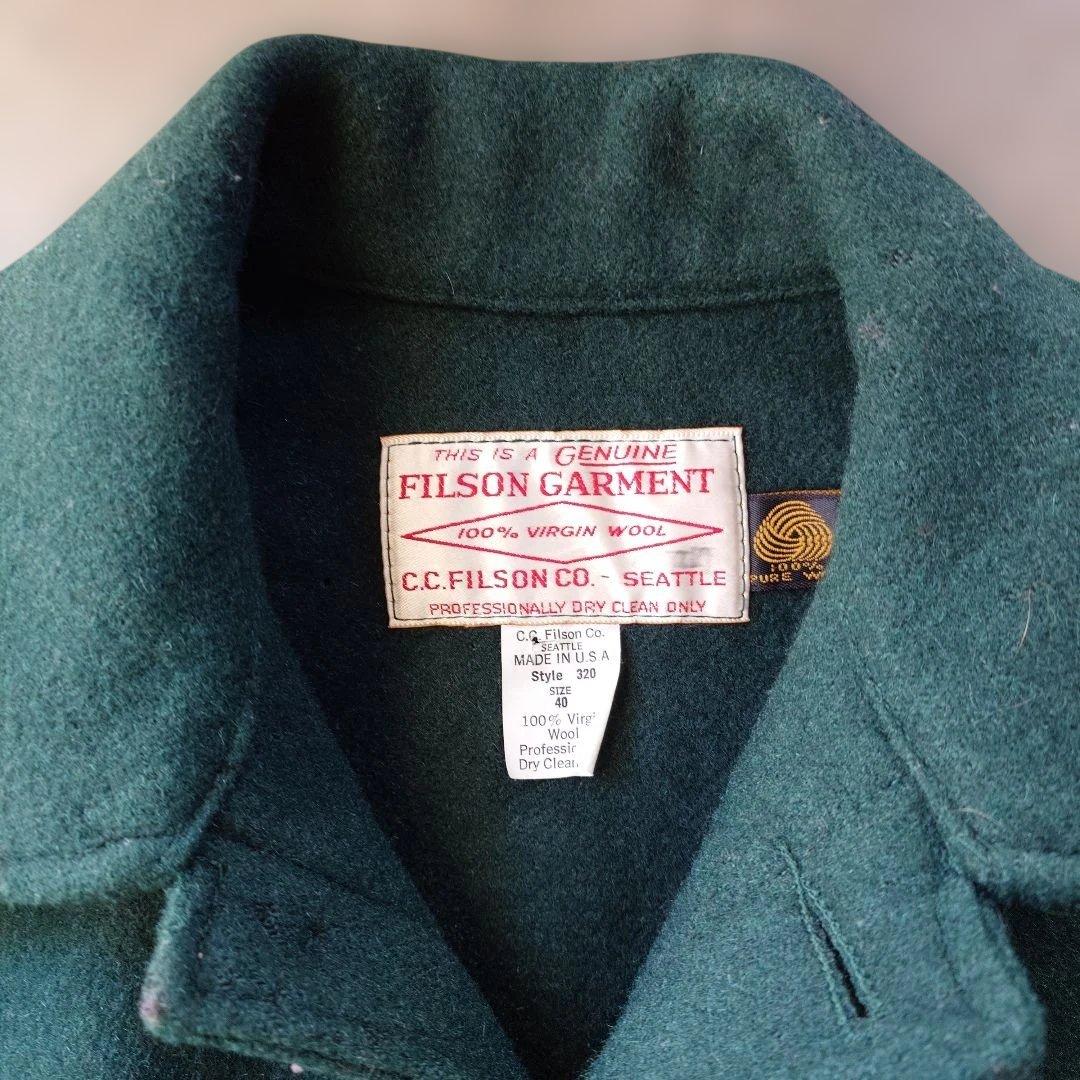 FILSON wool mackinew coat made in USA 40