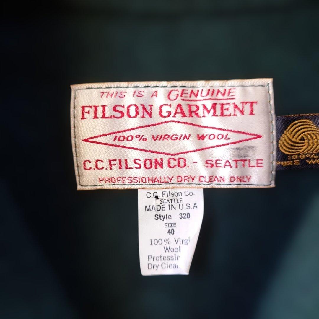 FILSON wool mackinew coat made in USA 40