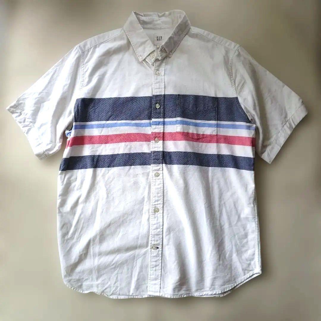 GAP BD wide border shirts L