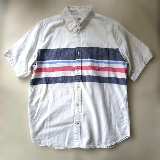 GAP BD wide border shirts L