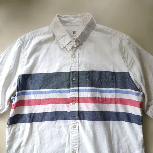 GAP BD wide border shirts L