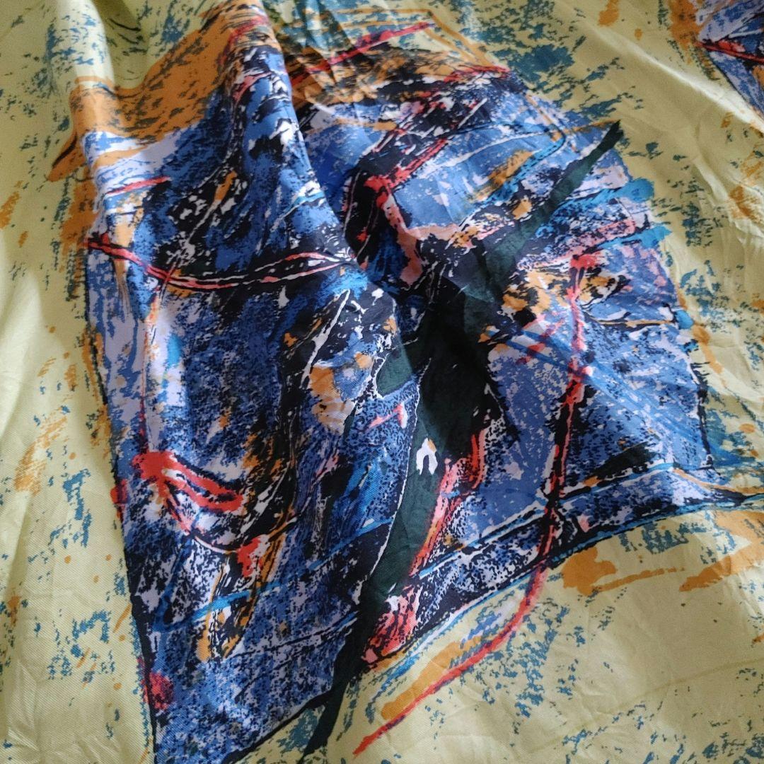 GOOUCH deadstock silk shirts M デッドストック　シルク　柄シャツ 80s