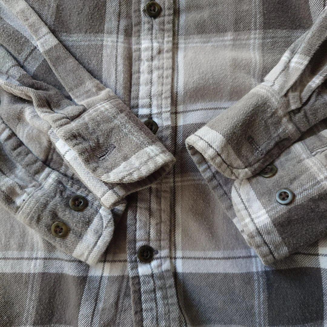 BIGMAC 90s block check shirts grey XL