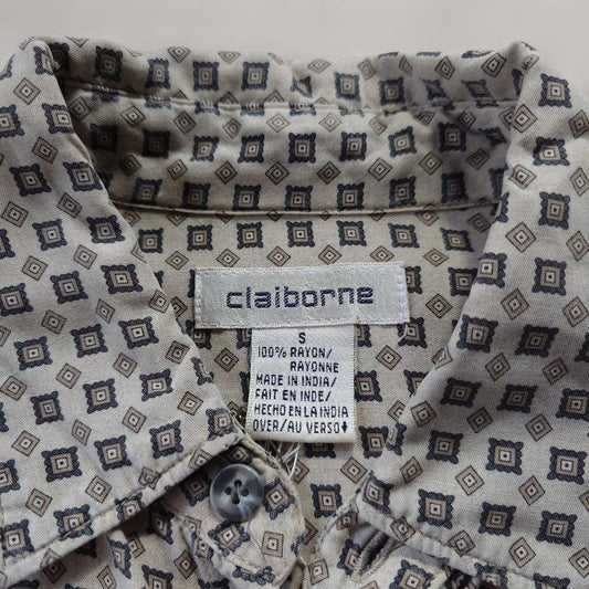 claiborne 80s rayon shirts S