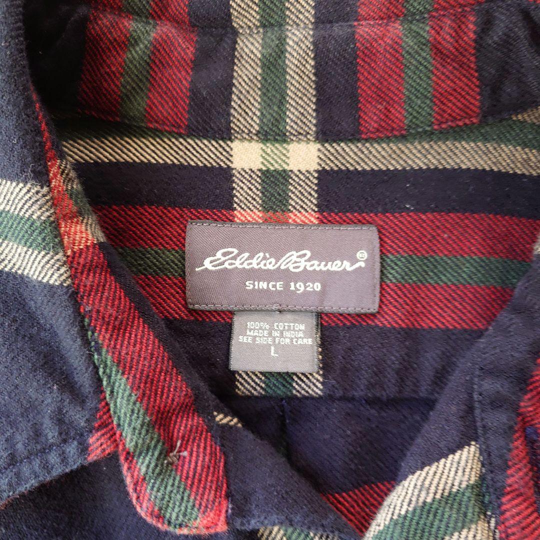 Eddie Bauer nel shirts L エディーバウアー　ネルシャツ　L