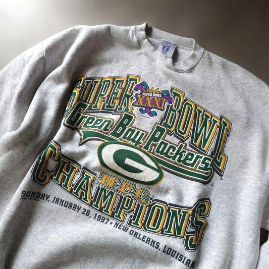 80s NHL champion ship green bay packers XL