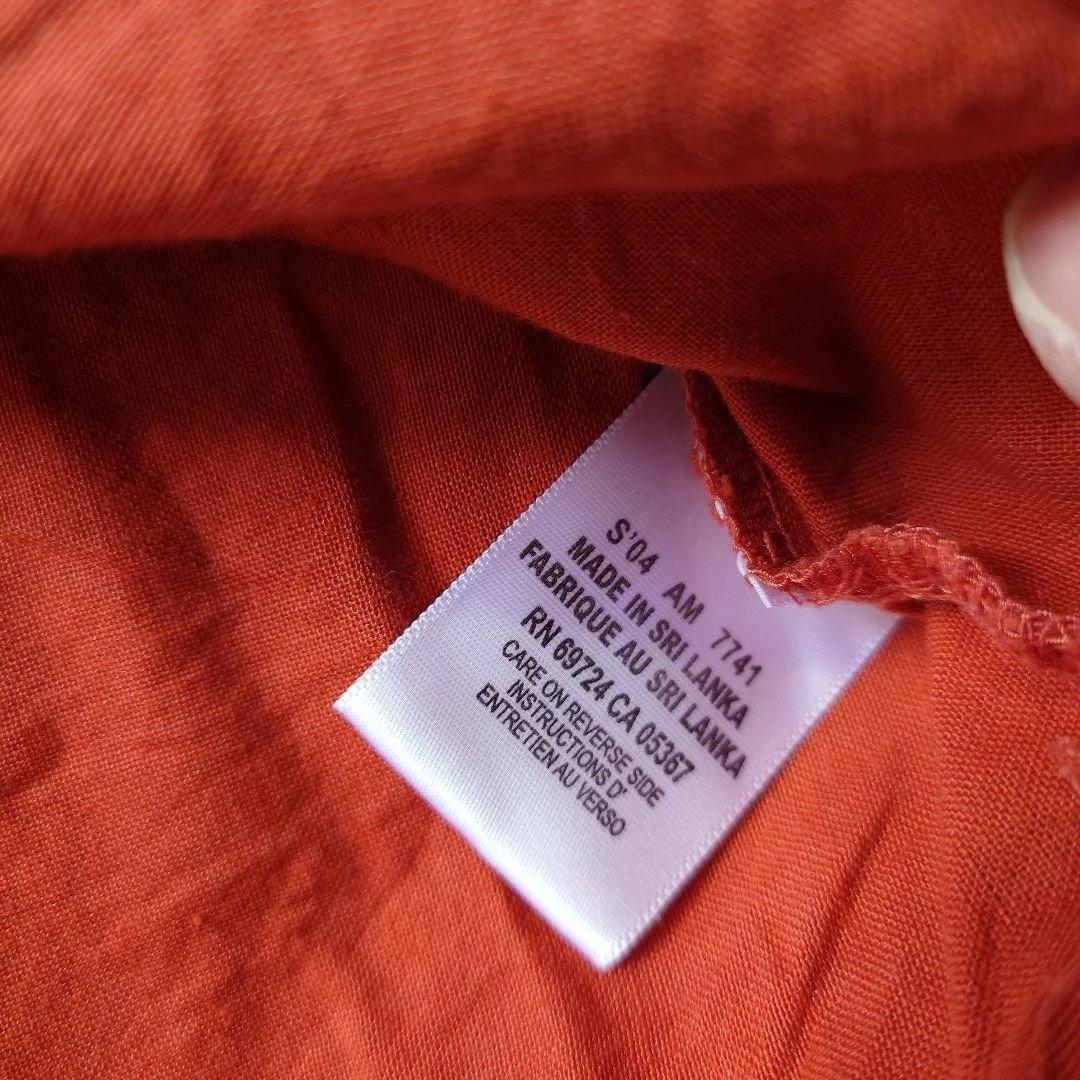 90s COLUMBIA cotton linen open collar shirts M