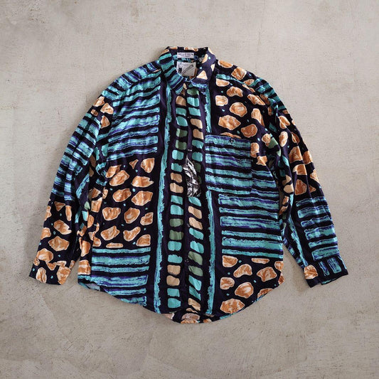 GOOUCH deadstock silk shirts グーチ デッドストック レーヨンシャツ　柄シャツ　リザード