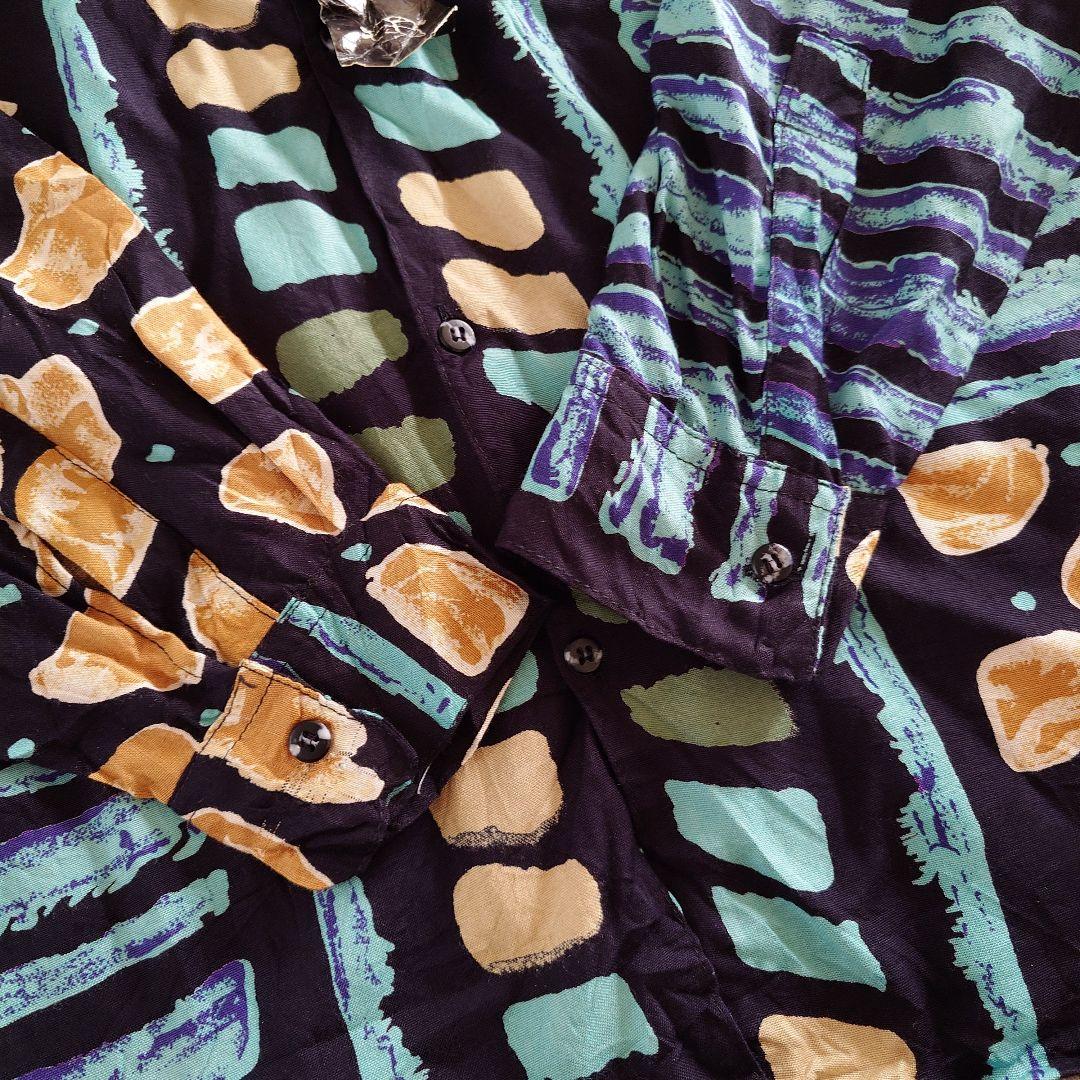 GOOUCH deadstock silk shirts グーチ デッドストック レーヨンシャツ　柄シャツ　リザード