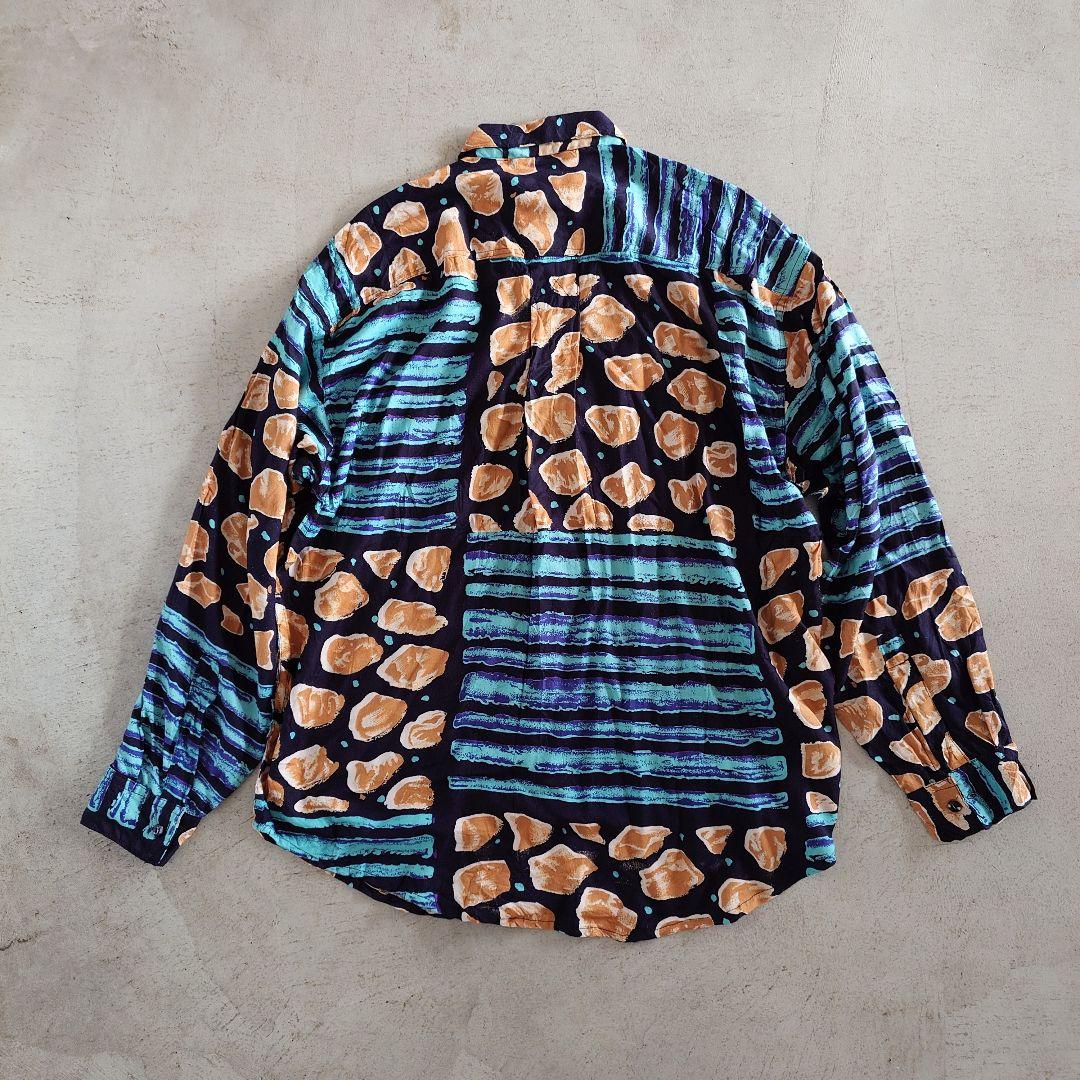 GOOUCH deadstock silk shirts グーチ デッドストック レーヨンシャツ　柄シャツ　リザード