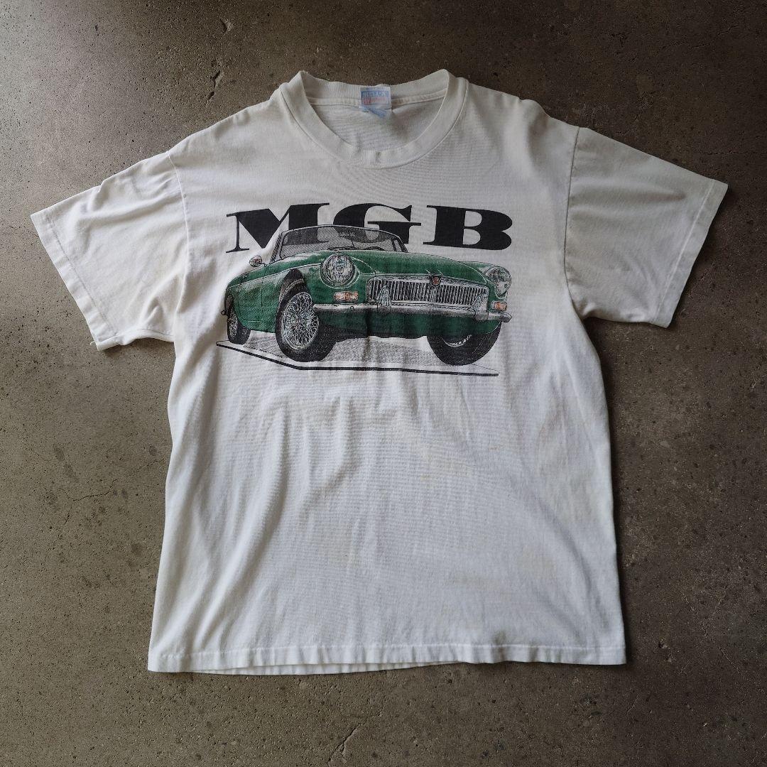 90s MGB car print tee  L