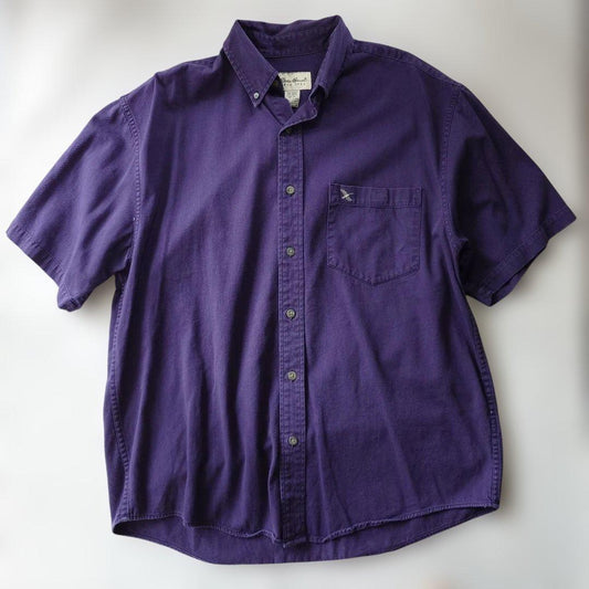 EDDIEBAUER 90s BD shirts M NAVY