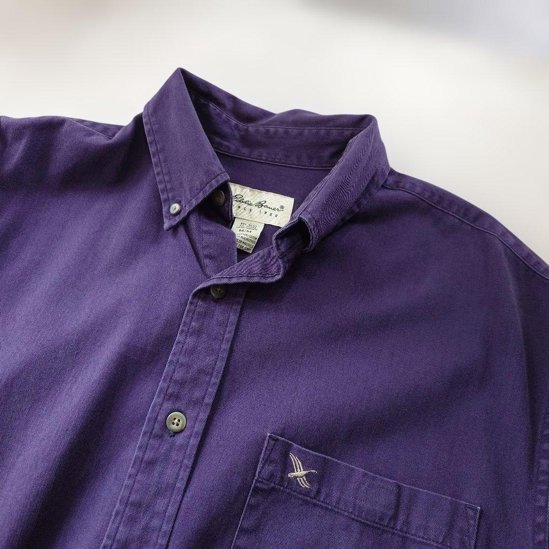 EDDIEBAUER 90s BD shirts M NAVY