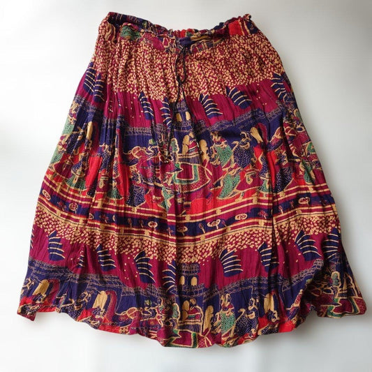 used india batik long skirt