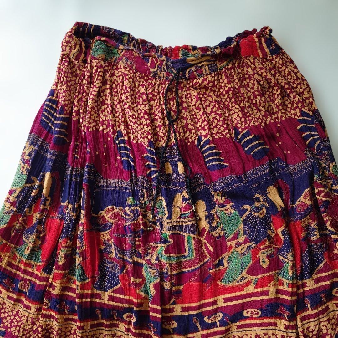 used india batik long skirt