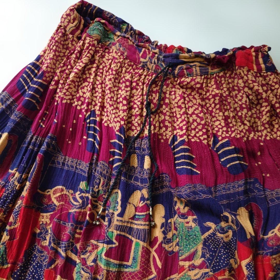 used india batik long skirt