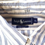 画像をギャラリービューアに読み込む, POLO RALPHLAUREN　ポロラルフローレン　ストライプシャツ　XL
