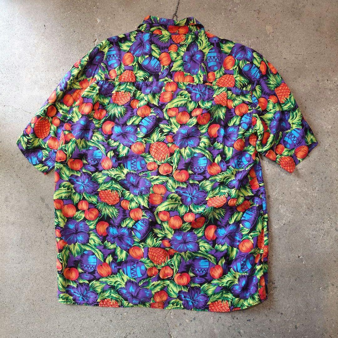 90s OLD GAP rayon aloha shirts L