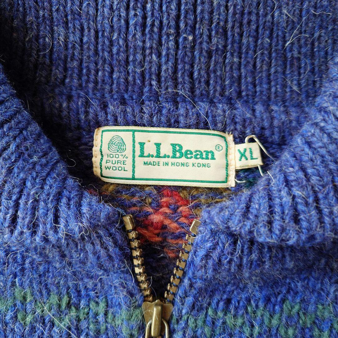 LLbean 90's halfzip knit XL エルエルビーン　ニット　90年代