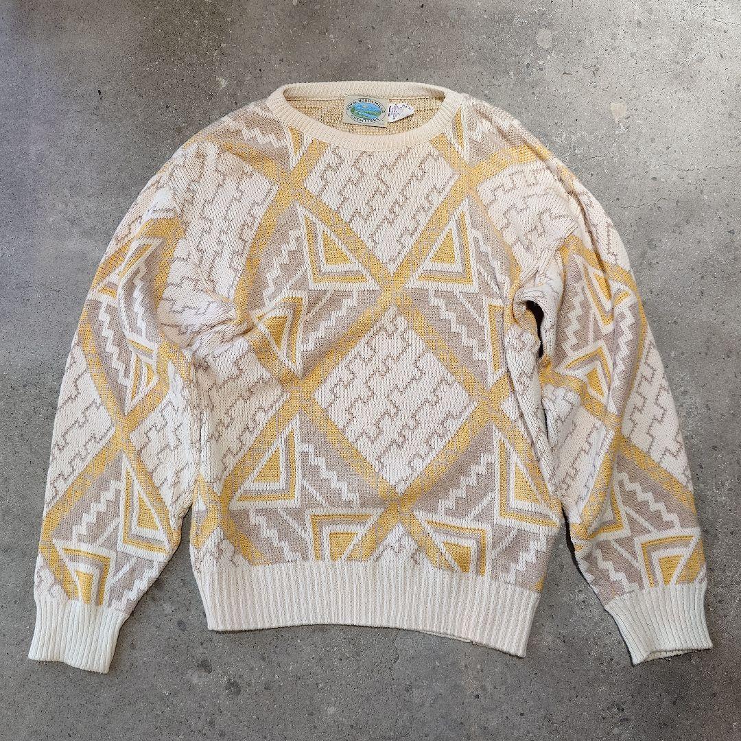 used Native pattern cotton knit Made in USA