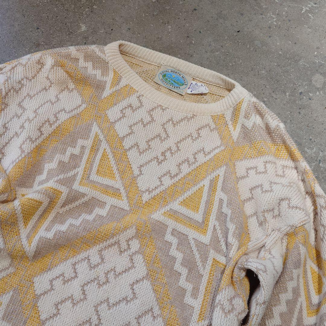 used Native pattern cotton knit Made in USA