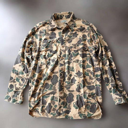80s LLBEAN duck camo flannel shirts